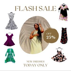 25% off all New With Tags Dresses. Skirts SUNDAY